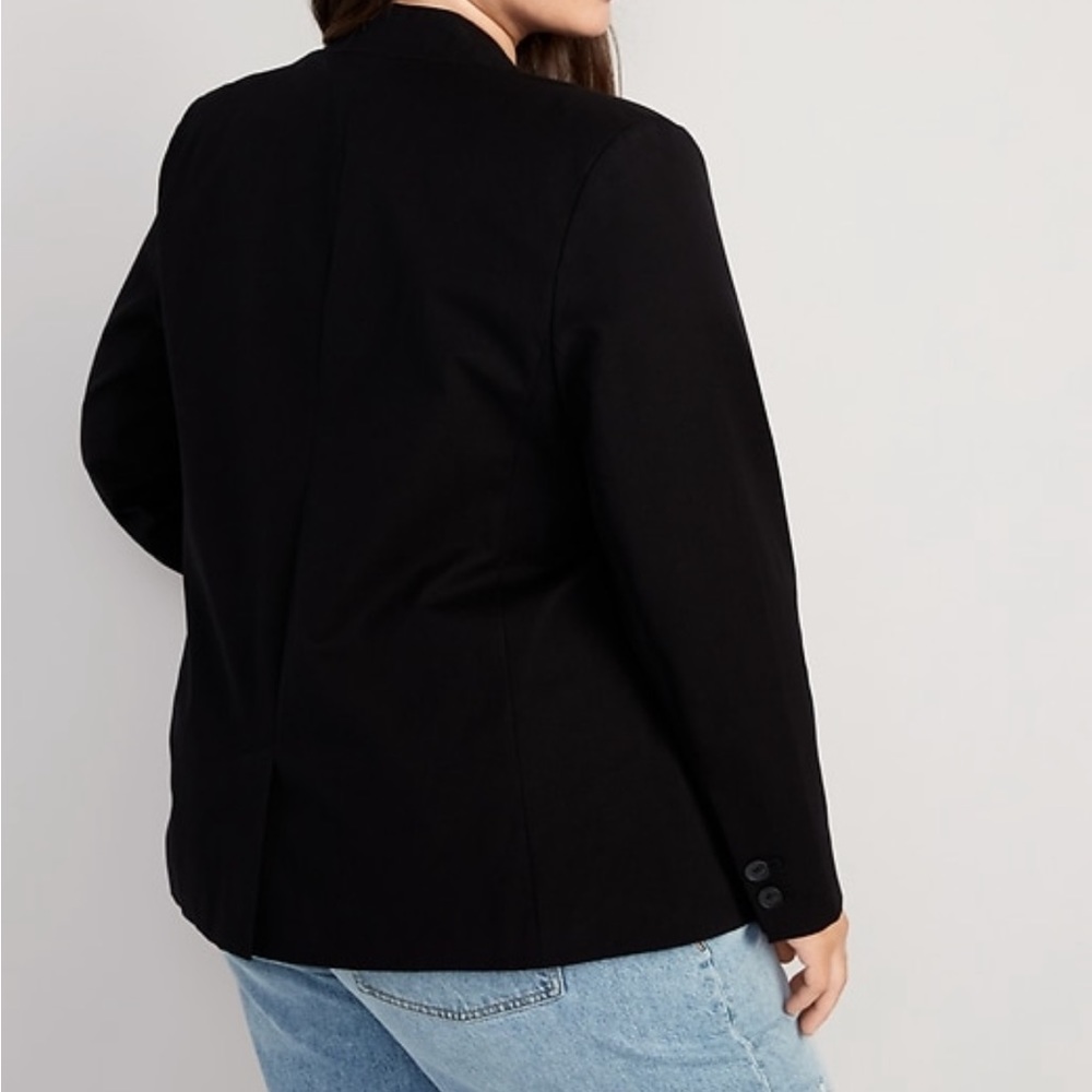 Old Navy Notched-Collar Pixie Black Blazer - image 8